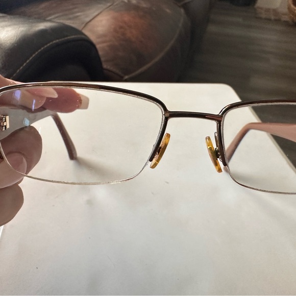 GUCCI GG2878 MI2 Italy Mocha Brown Half Rimless Eyeglasses Frame 52-17-135. - Picture 8 of 12